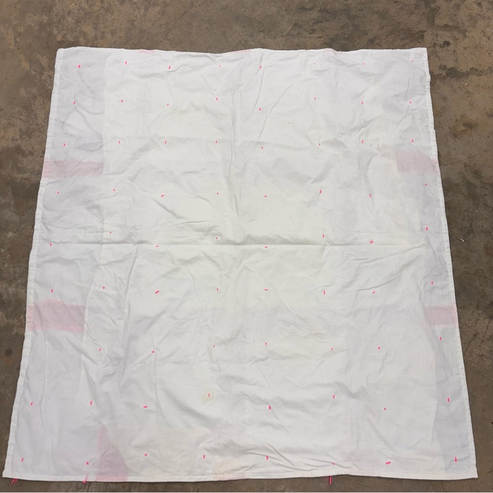 Vintage 70s Cottagecore Sunbonnet Sue Quilt Pink Hand Tied Baby Blanket - Picture 4 of 7